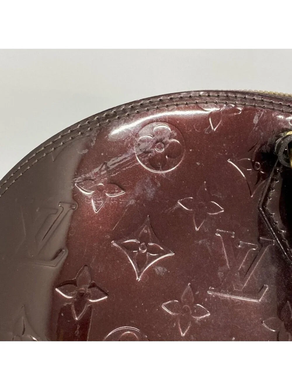 Louis Vuitton Handbag Vernis Alma GM Amaranto
